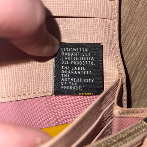 Authentic - Used - Fendi Baby Pink Leather Wallet (with COA) - Picture 12 of 14